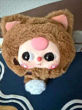Boba three 400% cat face with boba eyes bag with zipper
